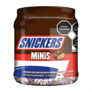 Chocolate Snickers Mini Vit 52 Pzas