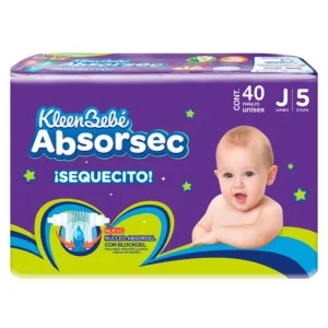 Pañales Absorsec Jumbo 40 Pzas