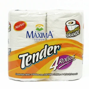 Papel Higiénico Tender 300 HD 4 Rollos