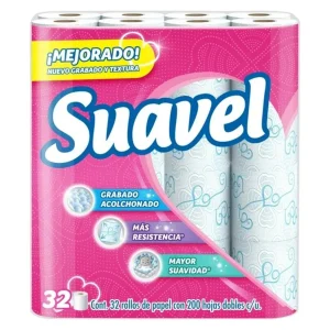 Papel Higiénico Suavel 200Hd 32Roll               Pz