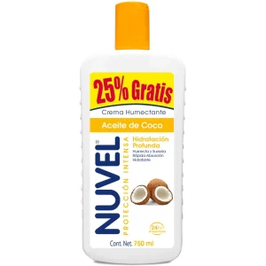 Crema Corporal Nuvel Protección Intensa Hidratación Profunda 750 Ml