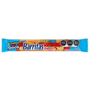 Galletas Barritas Marinela Mini Sabor Fresa Maxitubo 222 Gr