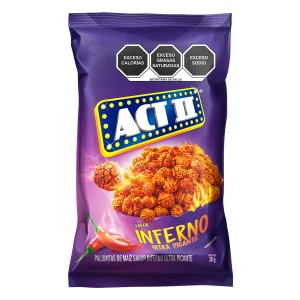 Botana Palomitas ACT II Infierno 38 Gr