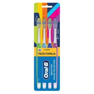 Cepillo Dental Oral B Indicador Tira 4 Pzas