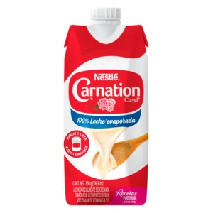 Leche evaporada Carnation Clavel brick 360gr