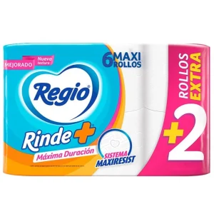 Higiénico Regio Rinde+ 375 HD 4 Rollos + 2 Rollos