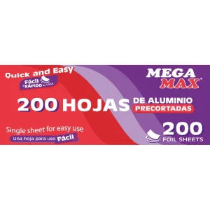 Aluminio Megamax Precortadas 200 Pzas