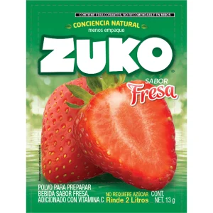 Bebida en Polvo Zuko Fresa 13 Gr