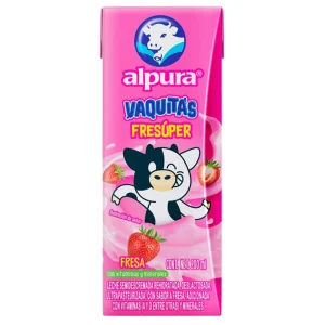 Leche Alpura Vaquitas Fresa 200 Ml