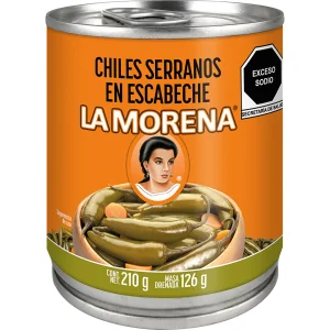 Chiles La Morena Serrano Escabeche 210 Gr
