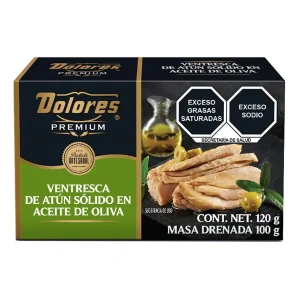 Atún Dolores Premium Ventresca en Aceite de Oliva 120 Gr