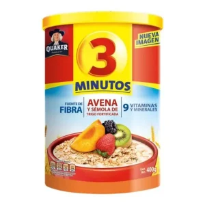 Avena Quaker 3 Minutos 400 Gr