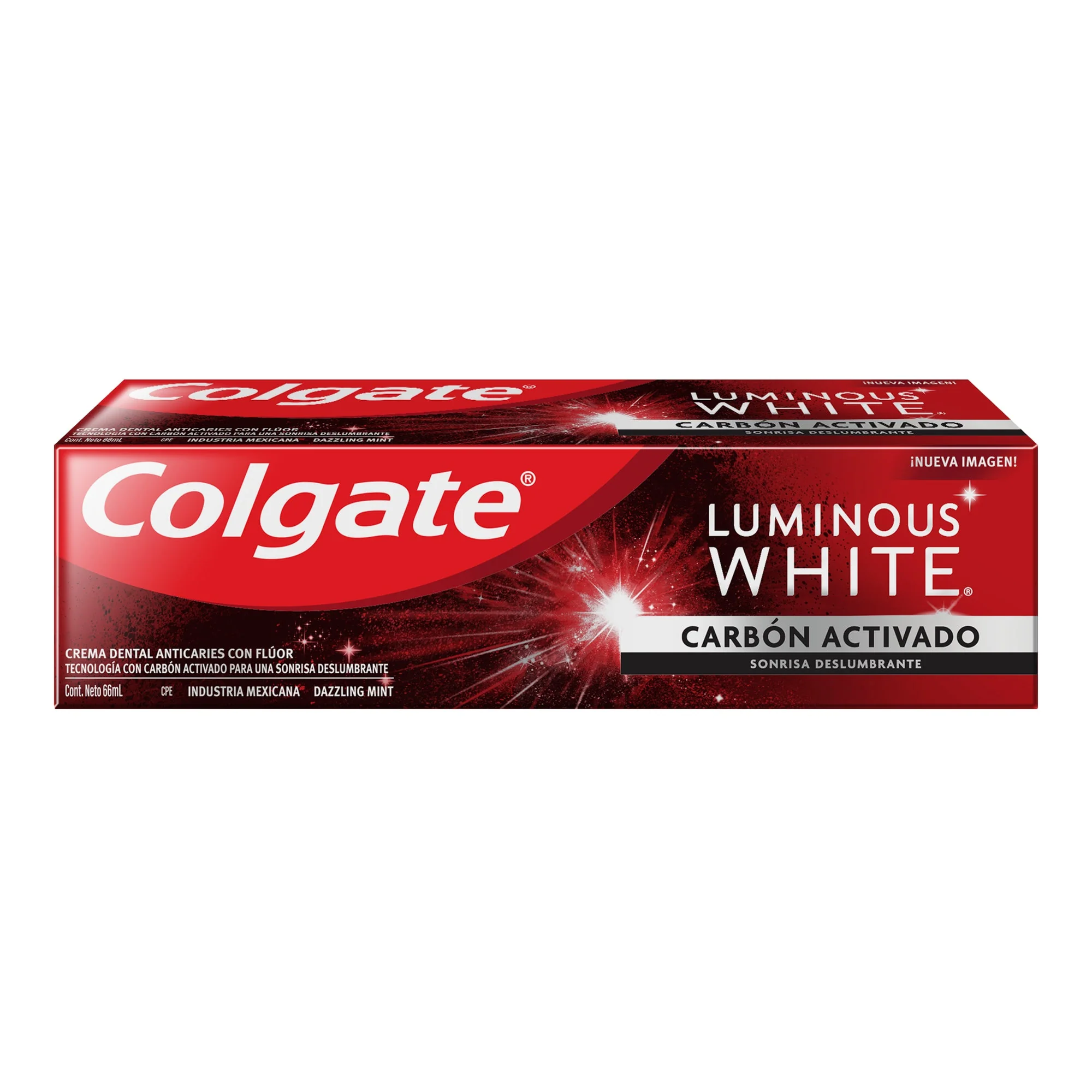 Pasta Dental Colgate Luminous White Carbón Activado 60 ml - Imagen 2