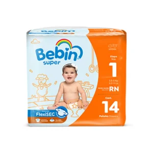 Pañales Bebin Súper Recién Nacido 14 Pzas